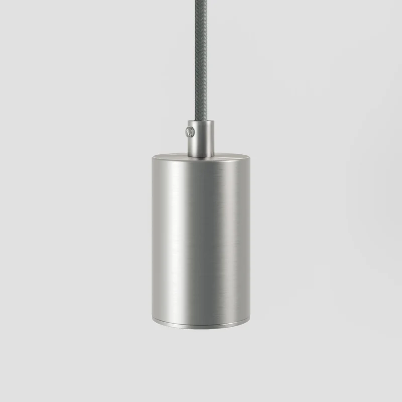 Suspension avec Spot GU10 Bispot pour système sur rail - Titane satiné