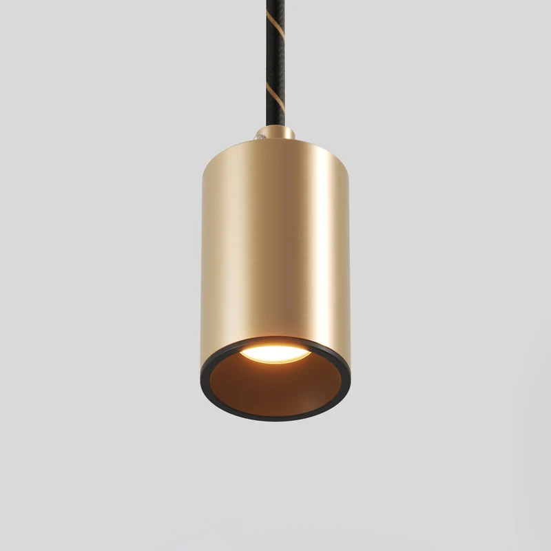 Lampe à suspension avec Spot GU10 Bispot - Bronze satiné / Noir