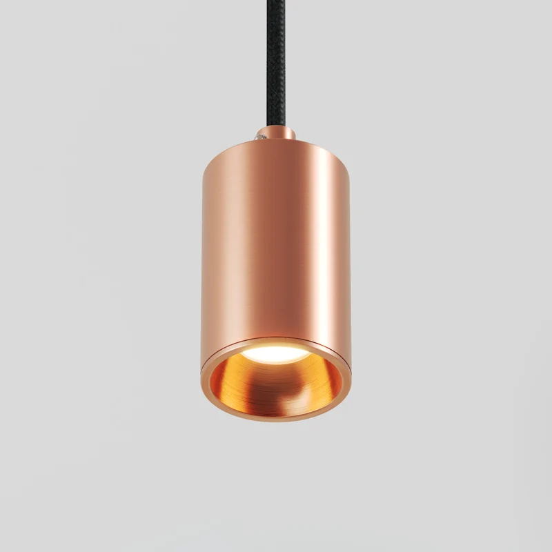 Suspension avec Spot GU10 Bispot - Cuivre satiné