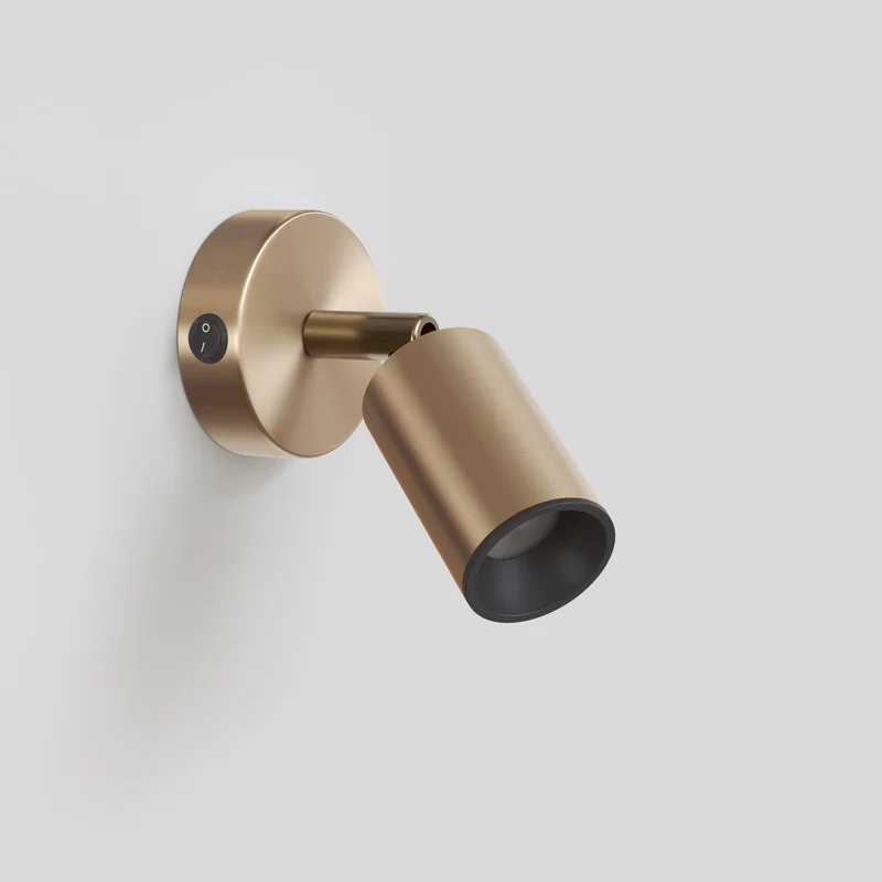 Spot GU10 orientable pour applique ou plafonnier Bispot - Bronze satiné / Noir