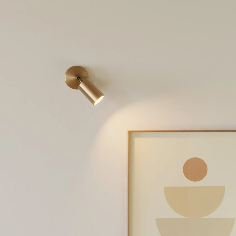 Spot GU10 orientable pour mur ou plafond Bispot - Bronze satiné