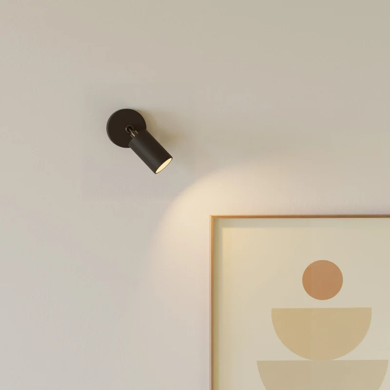 Spot GU10 orientable mural ou plafond Bispot - Noir