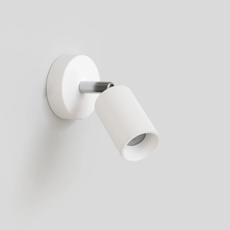 Spot GU10 orientable pour applique ou plafonnier Bispot - Blanc mat