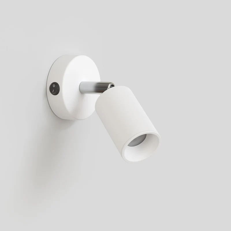 Spot GU10 orientable pour applique ou plafonnier Bispot - Blanc mat