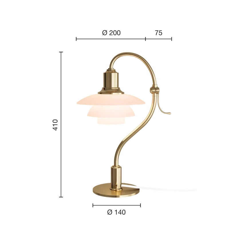 PH 2/2 Question Mark Pale Rose Table Lamp