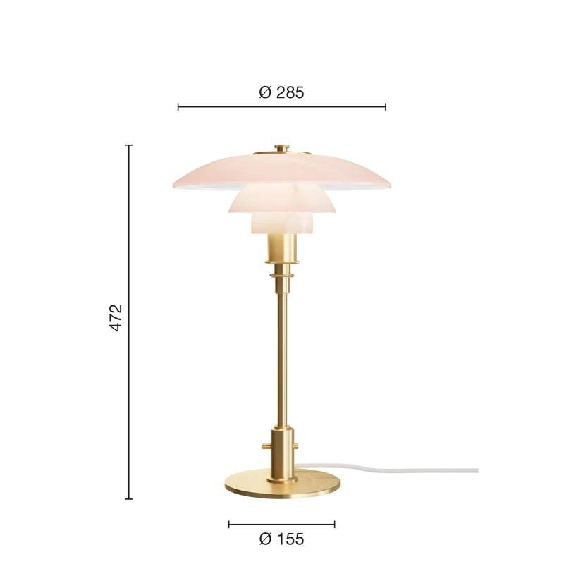 PH 3/2 Pale Rose Table Lamp