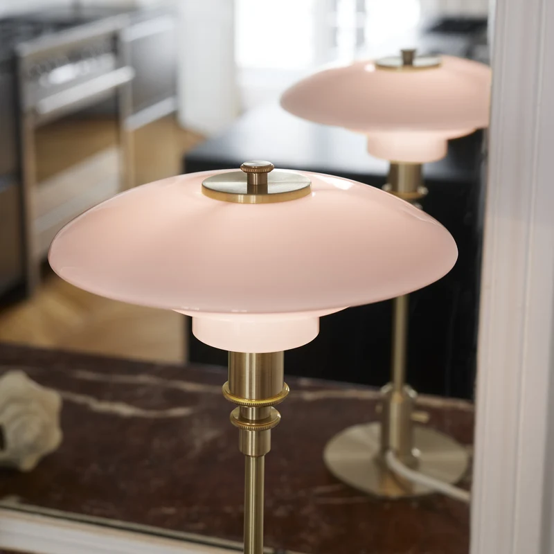PH 2/1 Pale Rose Brass Table Lamp