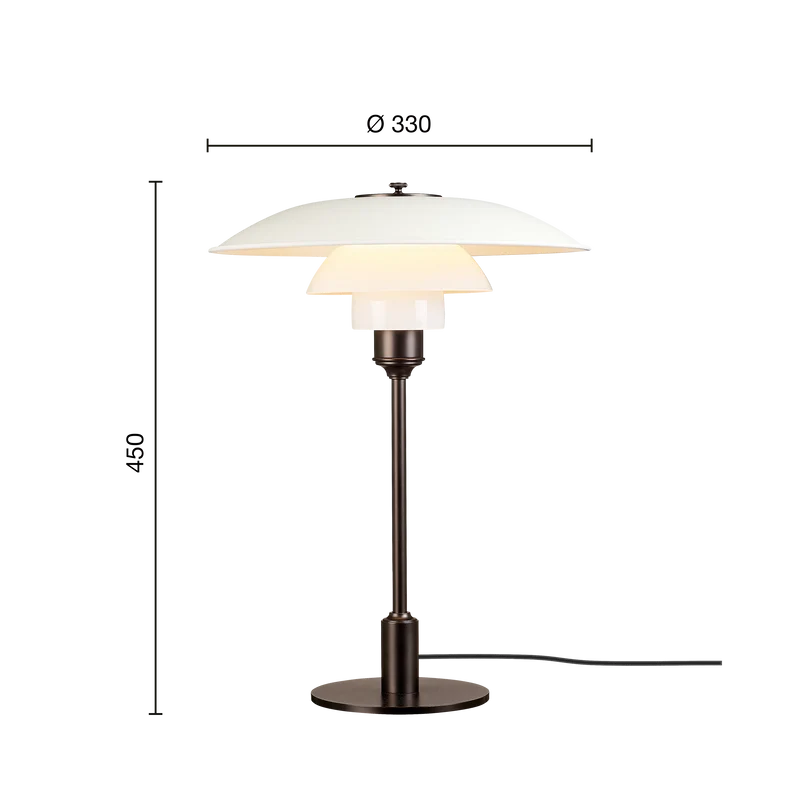 PH 3½-2½ Metal Table Lamp