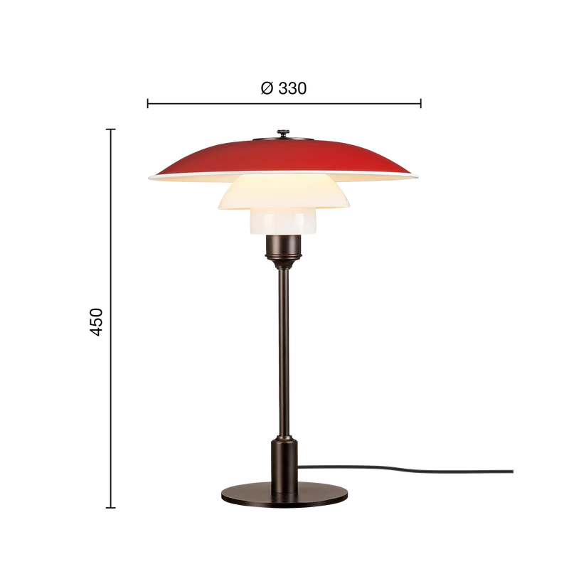 PH 3½-2½ Metal Table Lamp