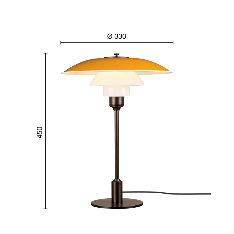 PH 3½-2½ Metal Table Lamp