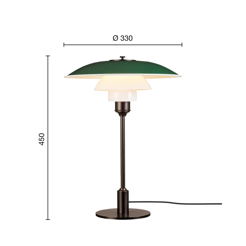 PH 3½-2½ Metal Table Lamp