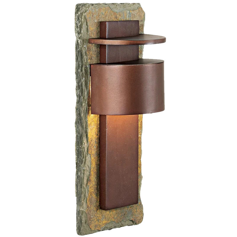 Kembra Slate Copper 19high Outdoor Wall Sconce