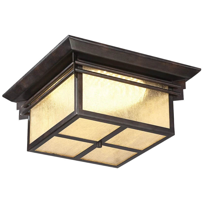 Hickory Point 15wide Led Outdoor Ceiling Light