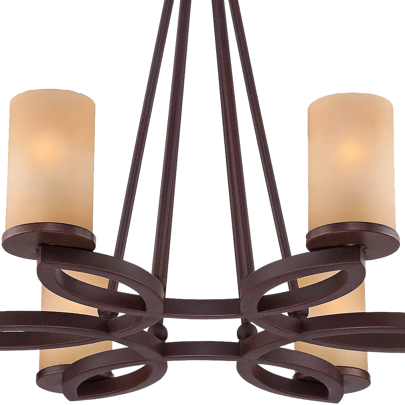 Fairport 6 Light 28wide Bronze Chandelier