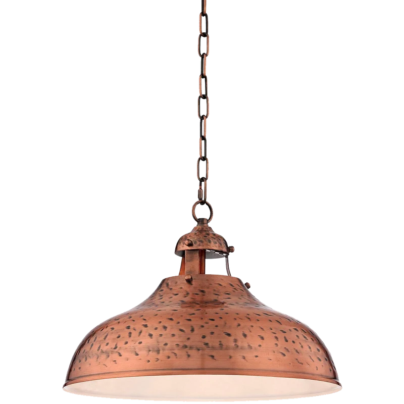 Essex 16wide Dyed Copper Metal Pendant Light