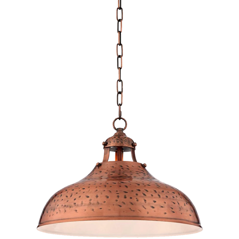 Essex 16wide Dyed Copper Metal Pendant Light