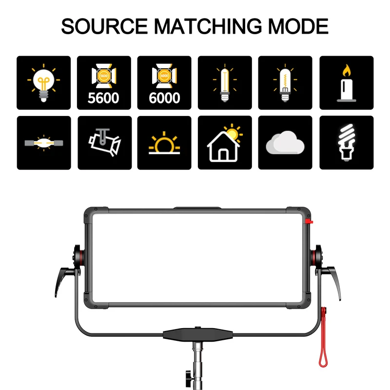 GVM PRO YU600C Led Video Lights Panel Rgb And Bi-Color Studio Light