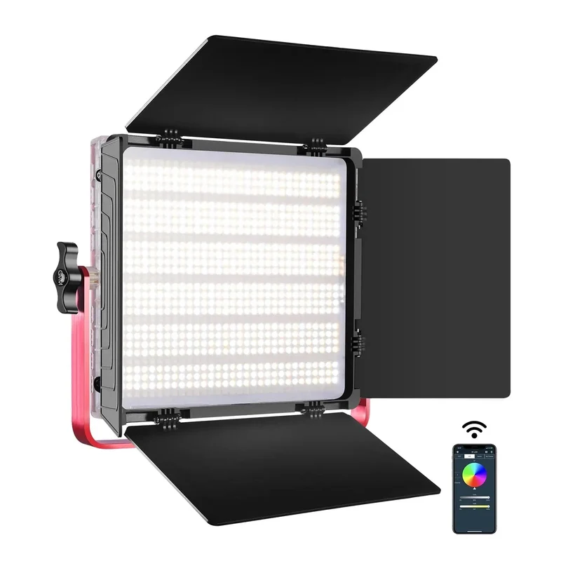 GVM-1200D 50W Bi-Color+50W RGB Led Video Light(2-Light-Kit)