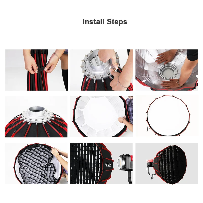 (Open Box) GVM Quick Release And Portable Softbox(35.43'')