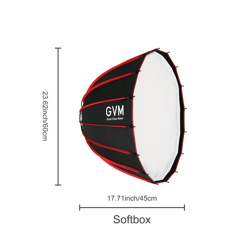 GVM Quick Release And Portable Softbox(23.62'')