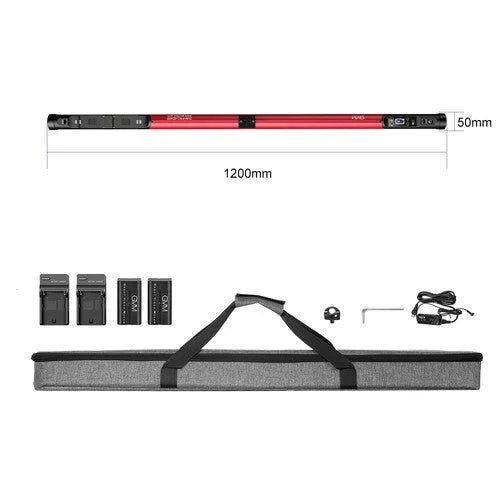 GVM BD45R Bi-Color RGB LED Light Wand (48")