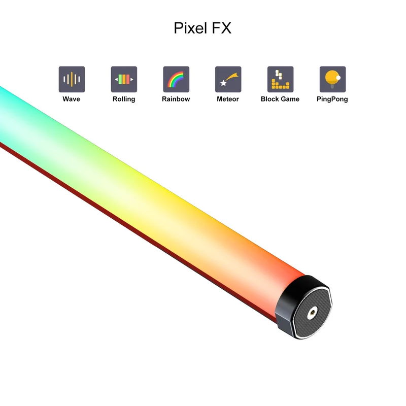 GVM BD45R Bi-Color RGB LED Light Wand (48")