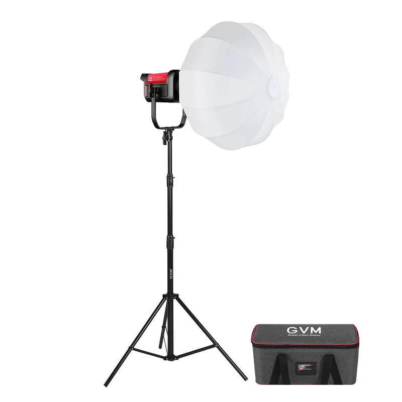 GVM PRO SD300C 300W High Power RGB&Bi-Color Monolight With lantern Softbox