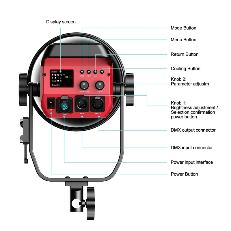 GVM PRO SD300C 300W High Power RGB&Bi-Color Monolight（Buy 1 Get 1 Free）(add 2 items to cart)
