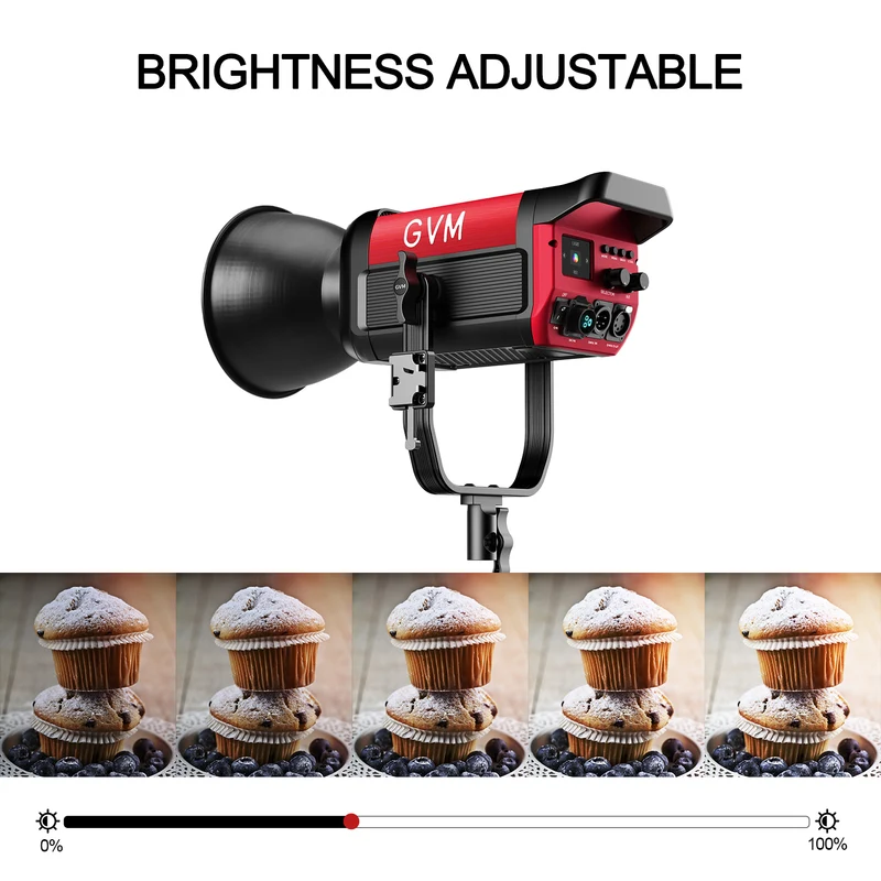 GVM PRO SD300C 300W High Power RGB&Bi-Color Monolight（Buy 1 Get 1 Free）(add 2 items to cart)