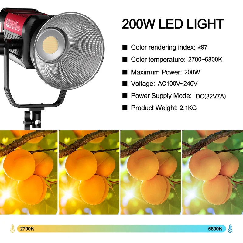 GVM PRO-SD200B 200W Bi-Color Monolight Kit with Lantern Softbox (Open Box)