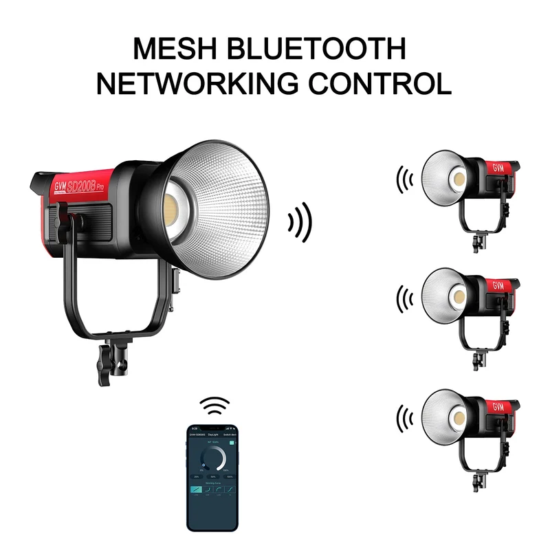 GVM PRO-SD200B 200W Bi-Color Monolight Kit with Lantern Softbox (Open Box)