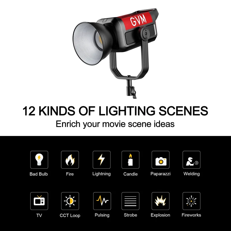 GVM PRO-SD500B 500W Bi-Color Monolight (Buy 1 Get 1 Free)(Add 2 items to cart)