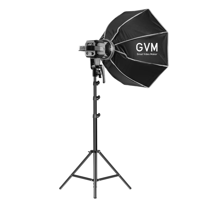 （Open Box）GVM 80W LED Spotlight Daylight Kit with Softbox