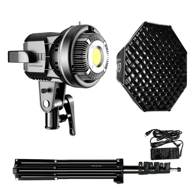 （Open Box）GVM 80W LED Spotlight Daylight Kit with Softbox