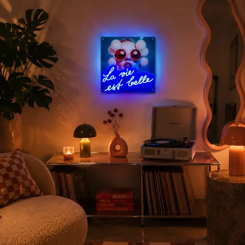 Tableau décoratif "La Vie est Belle" - Message in the Frame