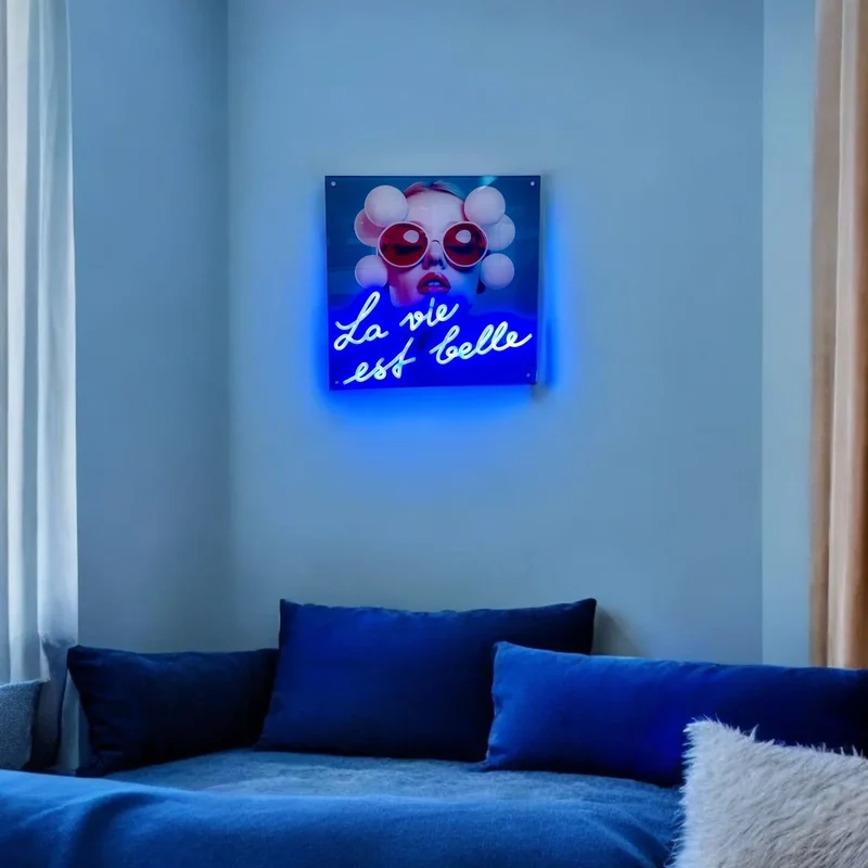 Tableau décoratif "La Vie est Belle" - Message in the Frame
