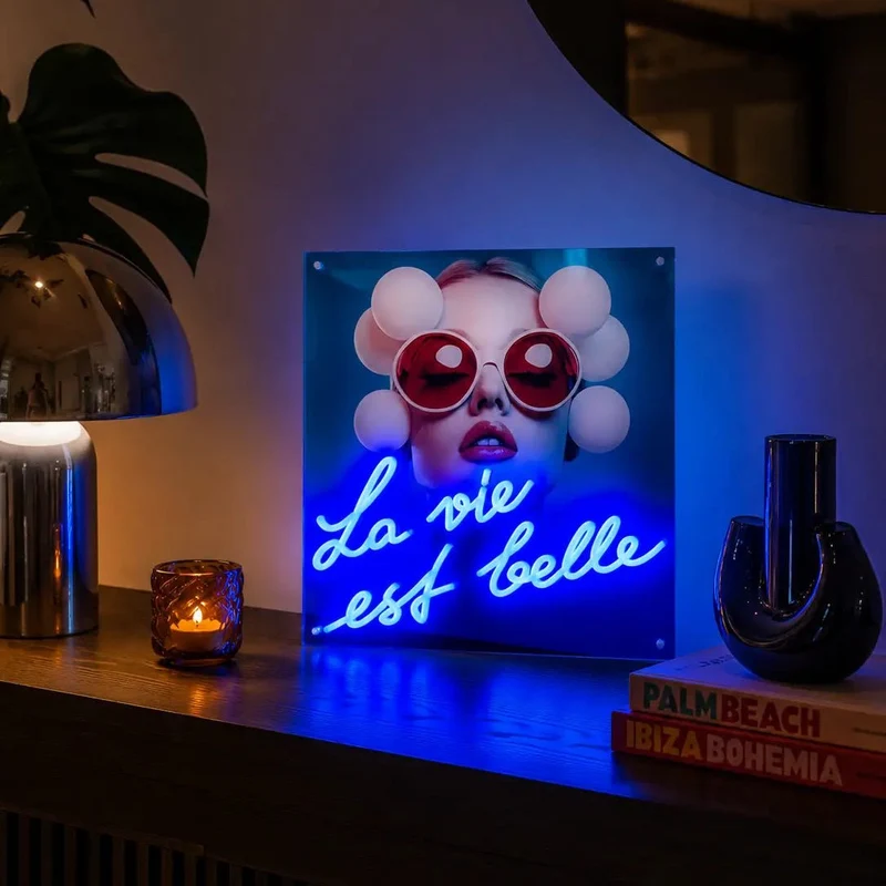 Tableau décoratif "La Vie est Belle" - Message in the Frame