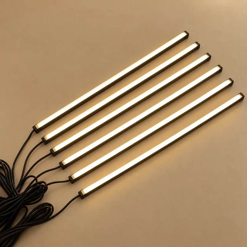 Touch Sensor Slat Wall LED Light Bar Kit - Self-Adhesive, 50/100cm
