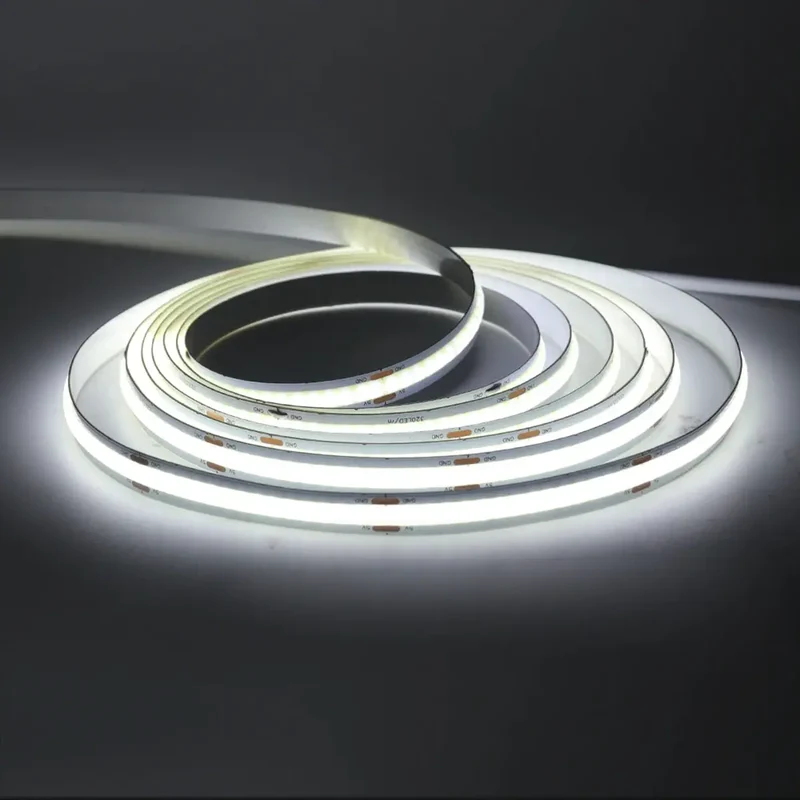 Motion Sensor COB LED Strip Light for Cabinets & Closets - Battery-Powered, 320 LEDs/m