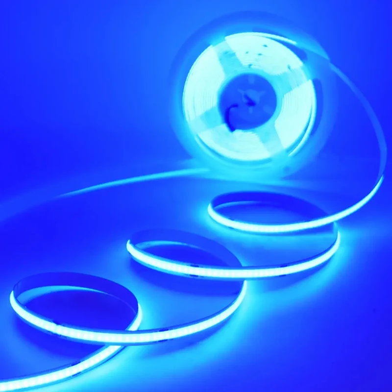 Motion Sensor COB LED Strip Light for Cabinets & Closets - Battery-Powered, 320 LEDs/m