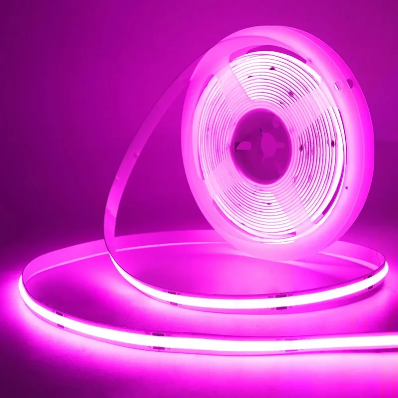Motion Sensor COB LED Strip Light for Cabinets & Closets - Battery-Powered, 320 LEDs/m
