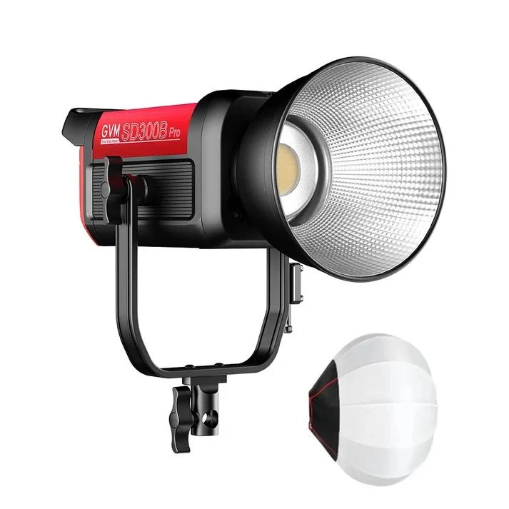 GVM PRO-SD300B 300W Bi-Color Monolight V-mount Mesh Bluetooth（Includes a free 26'' lantern worth $99）