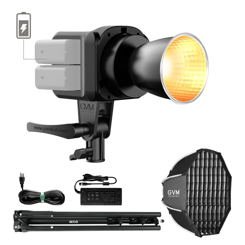 GVM SD80D Bi-Color LED Monolight Kit（buy 1 get 1 free）