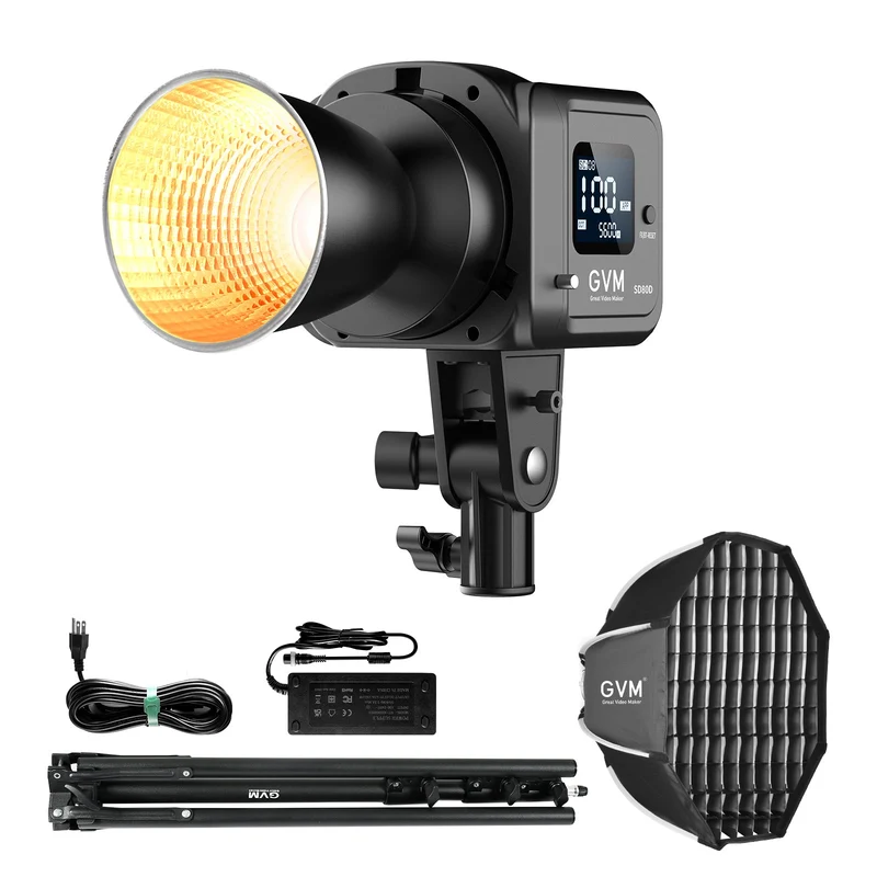GVM SD80D Bi-Color LED Monolight Kit（buy 1 get 1 free）