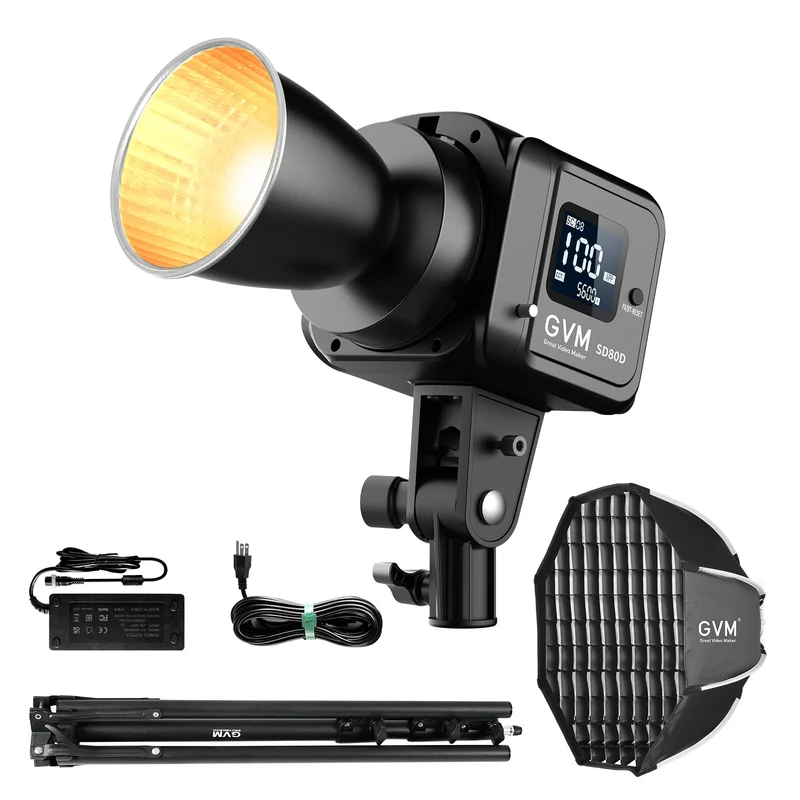 GVM SD80D Bi-Color LED Monolight Kit（buy 1 get 1 free）