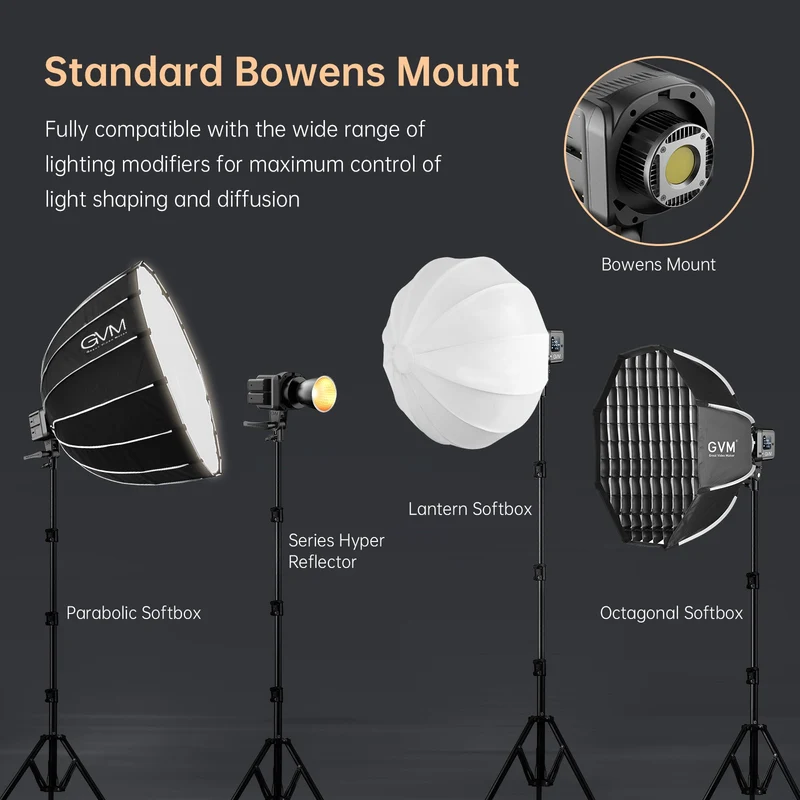 GVM SD80D Bi-Color LED Monolight Kit（buy 1 get 1 free）