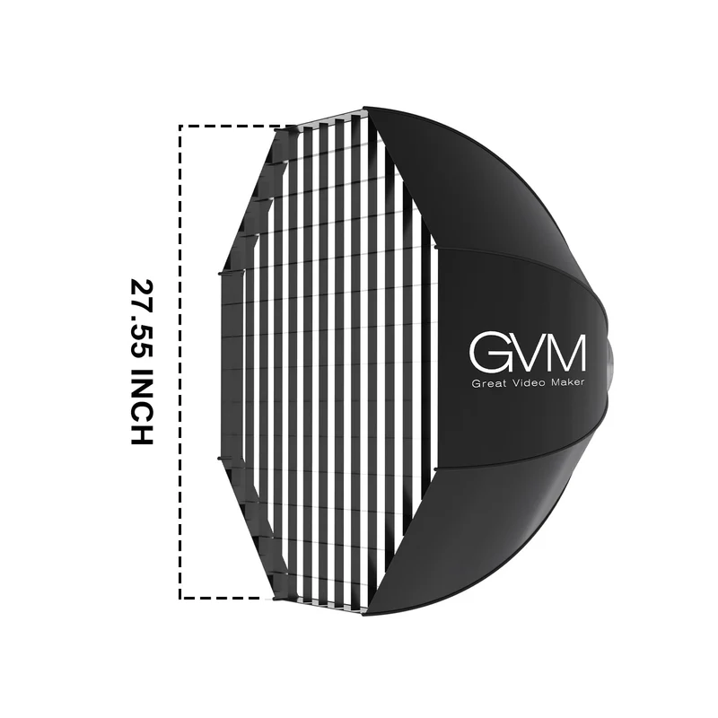 GVM 80W LED Spotlight Daylight Kit with Softbox