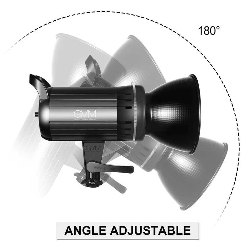 GVM-G100W 90W High Power LED Spotlight Bi-Color Studio Lighting Kit with Lantern Softbox (Open Box)