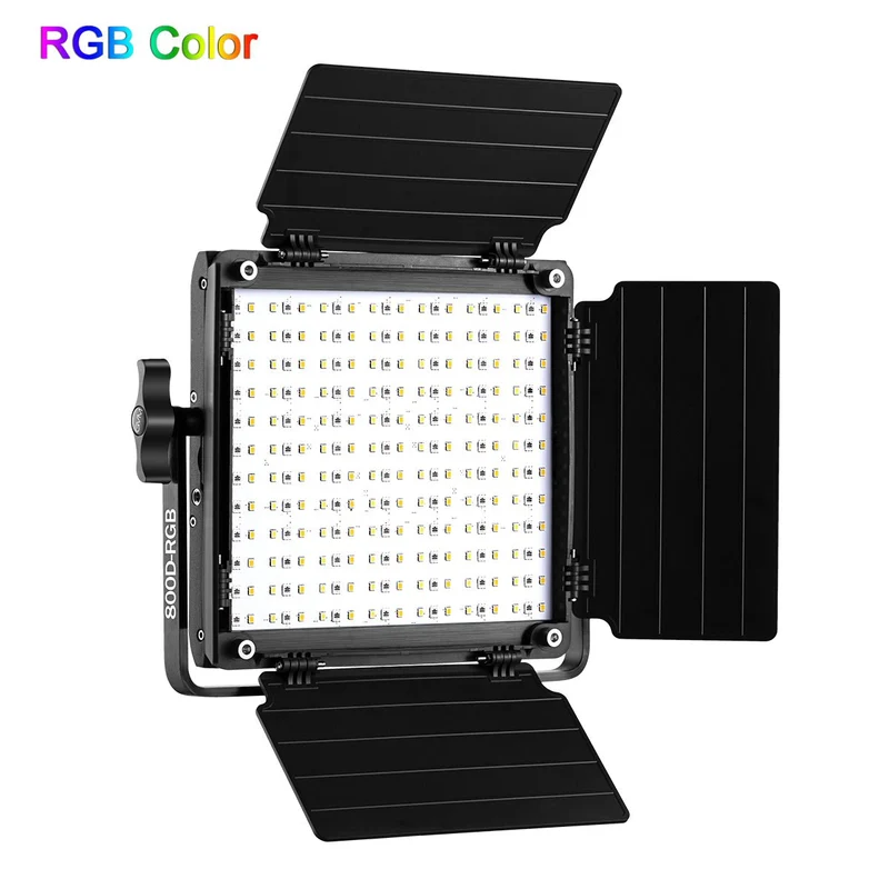 （Open Box）GVM-800D-II 40W Bi-color and RGB Video Panel Light(2-Light Kit)