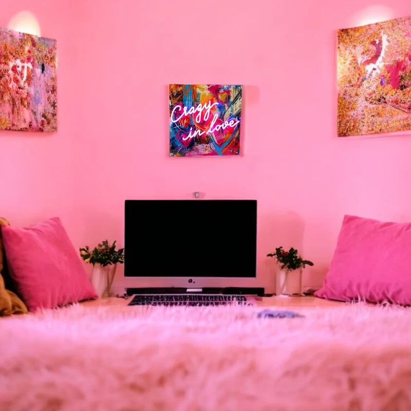 Tableau décoratif "Crazy In Love" - Message in the Frame